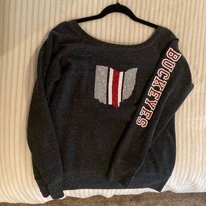 Ohio state off the shoulder sweatshirt